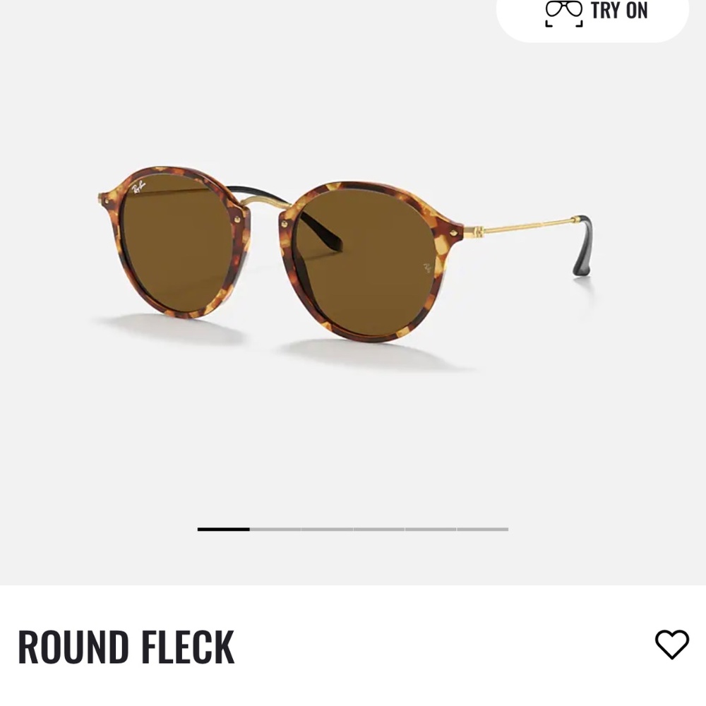 Rayban Round Fleck Sunglasses